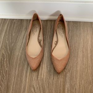 Rose Gold Sparkly Flats